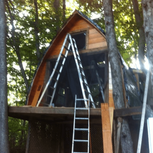 My latest and biggest project. Treehouse, 8 ft. fr