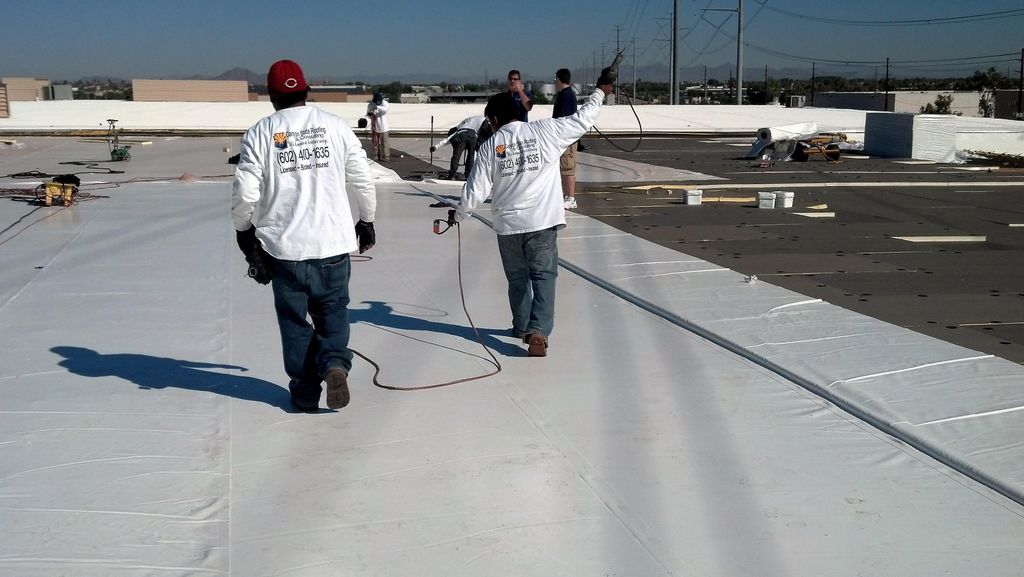 Duro-Last Single Ply flat roof install