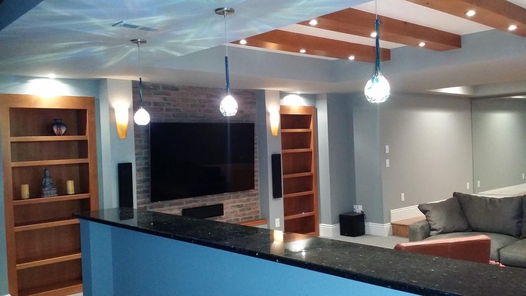 Basement remodel! Wired all electrical Light, outl
