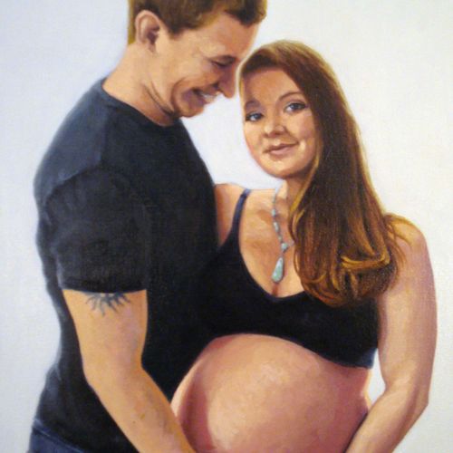 Chelsea & Nick - 2013 - Oil on Canvas