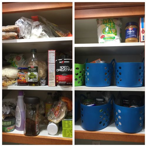 Food Cabinet before and after
