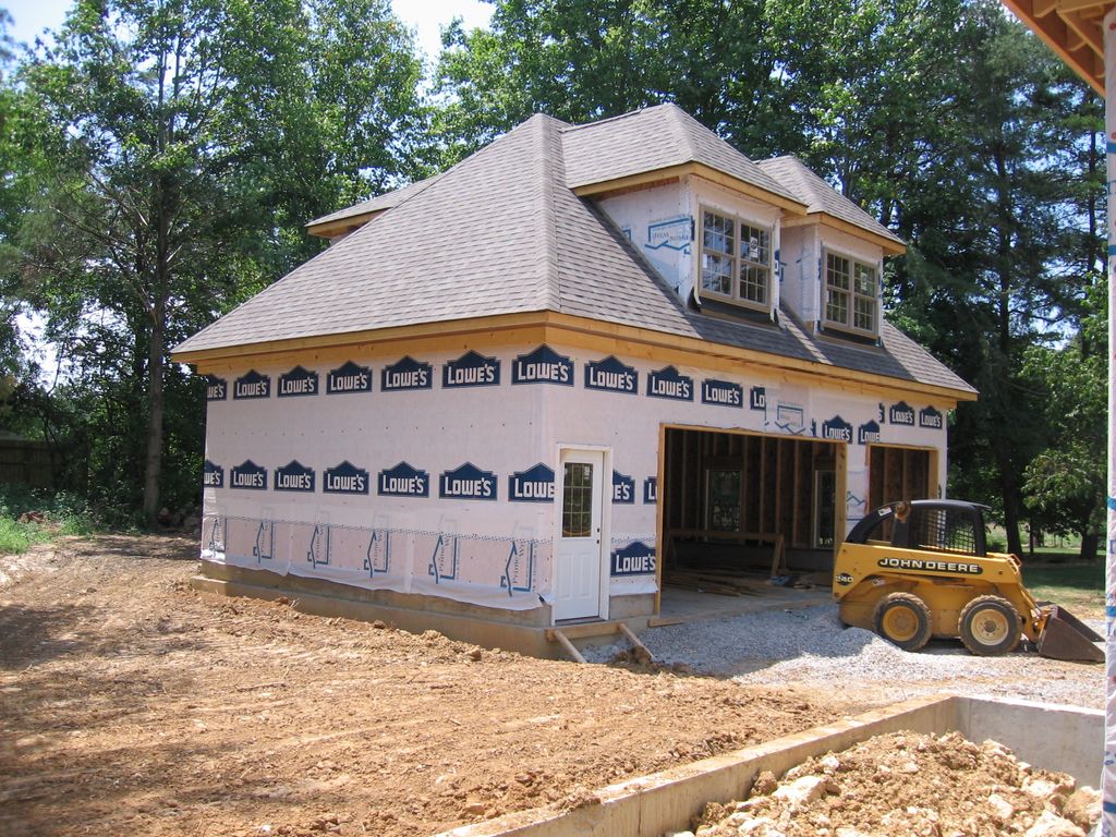New Construction Garage Roof