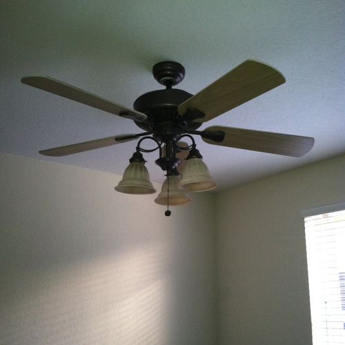 Ceiling fan install
