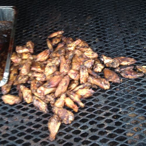 Chargrilled wings for appetizers