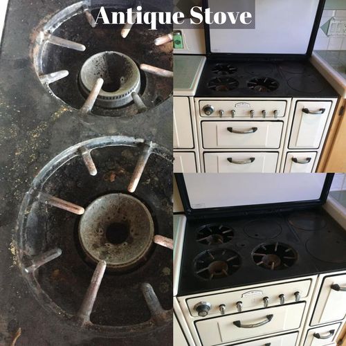 Antique Stove Before/After