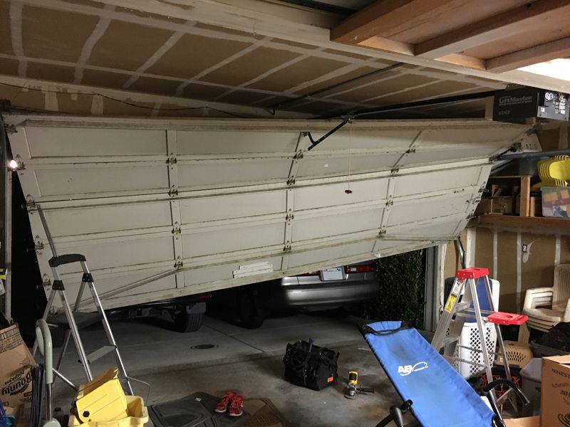 Heavy Crashed Door