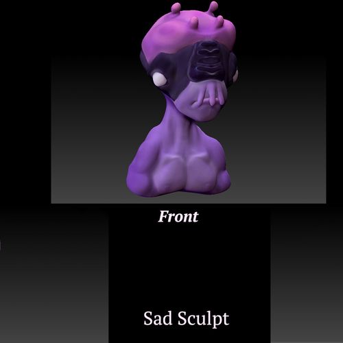 Example of a basic 3D bust design.