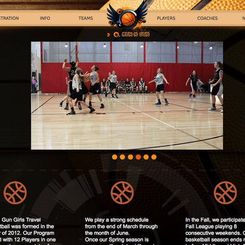 The New Run N Gun basketball website.