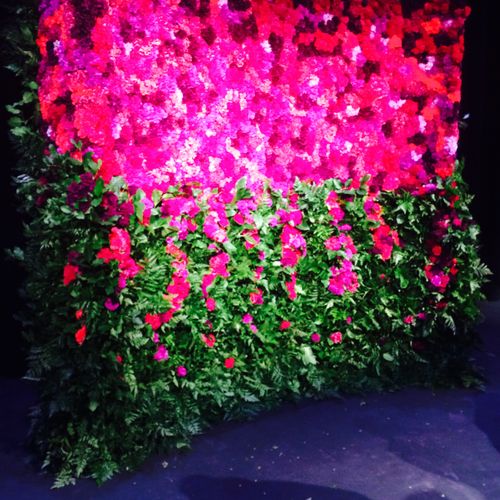 Event Design- flower wall for wedding created with
