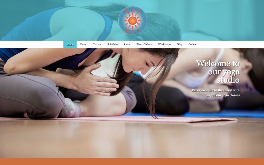 Website for a Yoga Studio