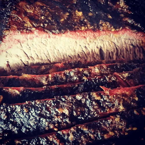 16 Hour slow Smoked Sliced Beef Brisket. Our custo