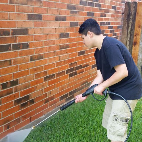 Cleaning brick