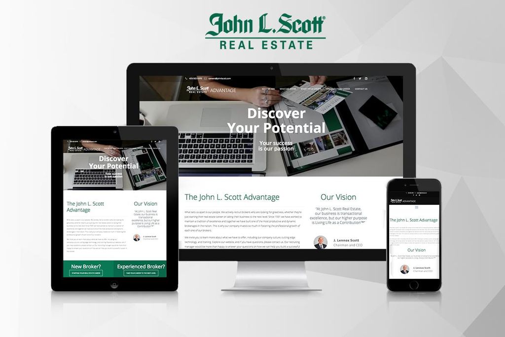 Web design for John L. Scott.