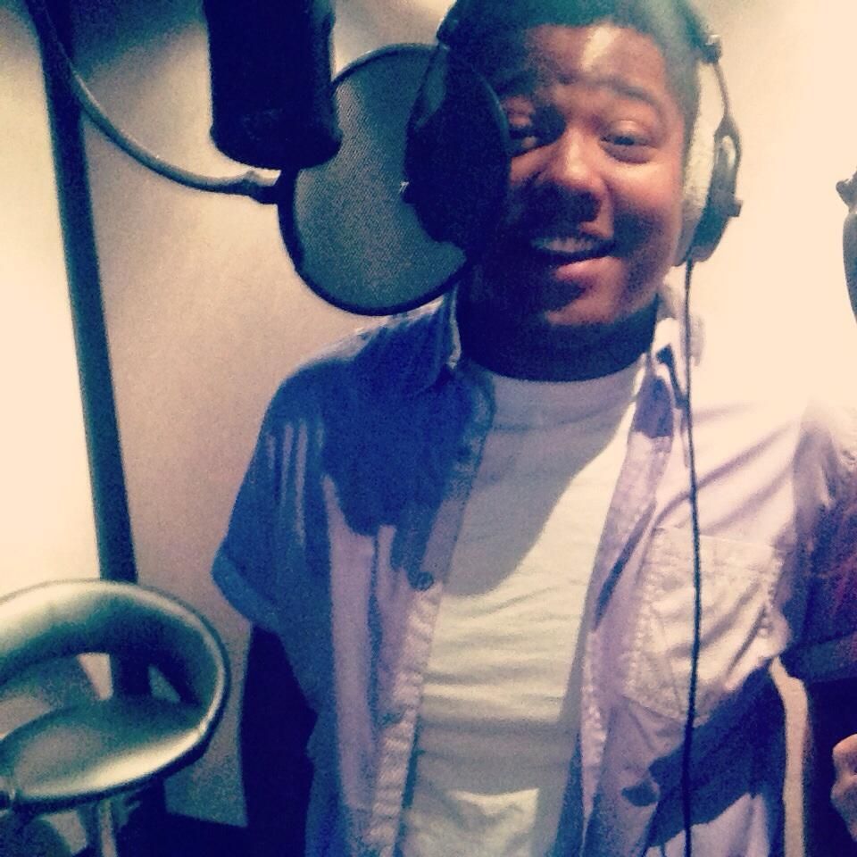 Noah, getting ready to record "Not The Only One" a