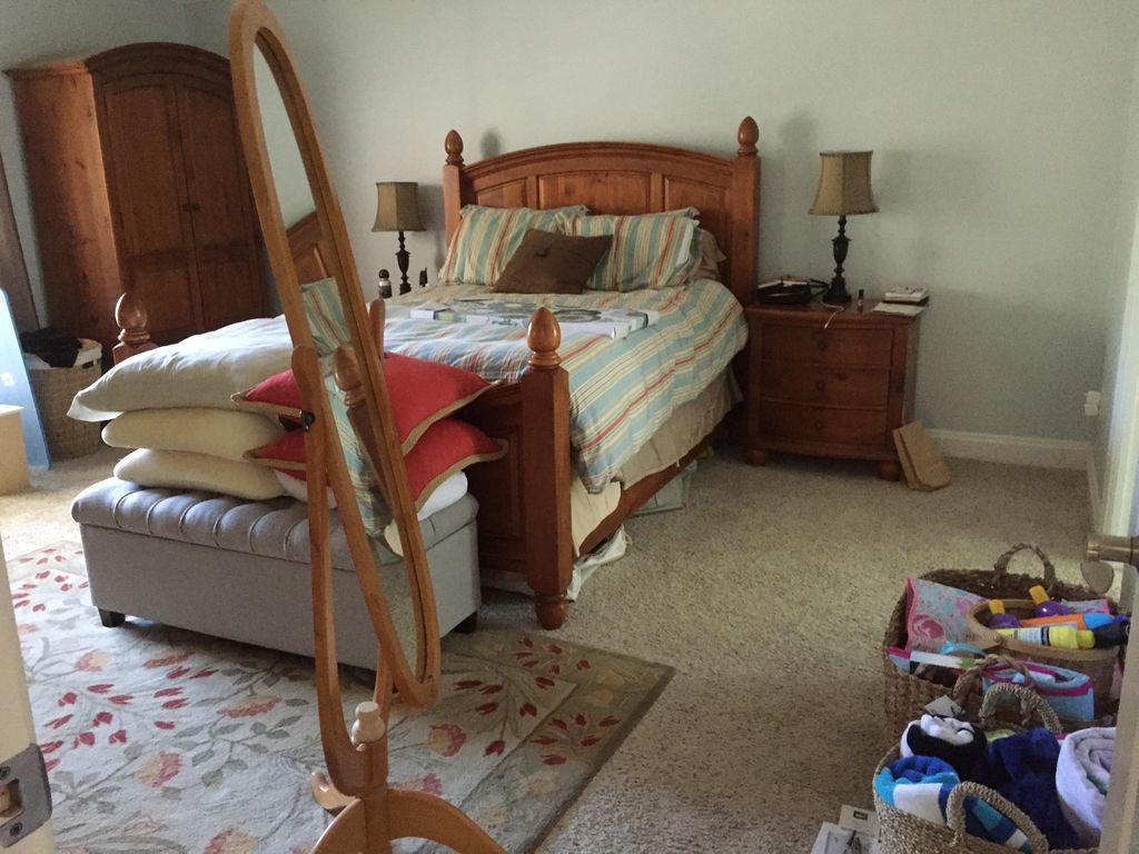 Master Bedroom Before Staging