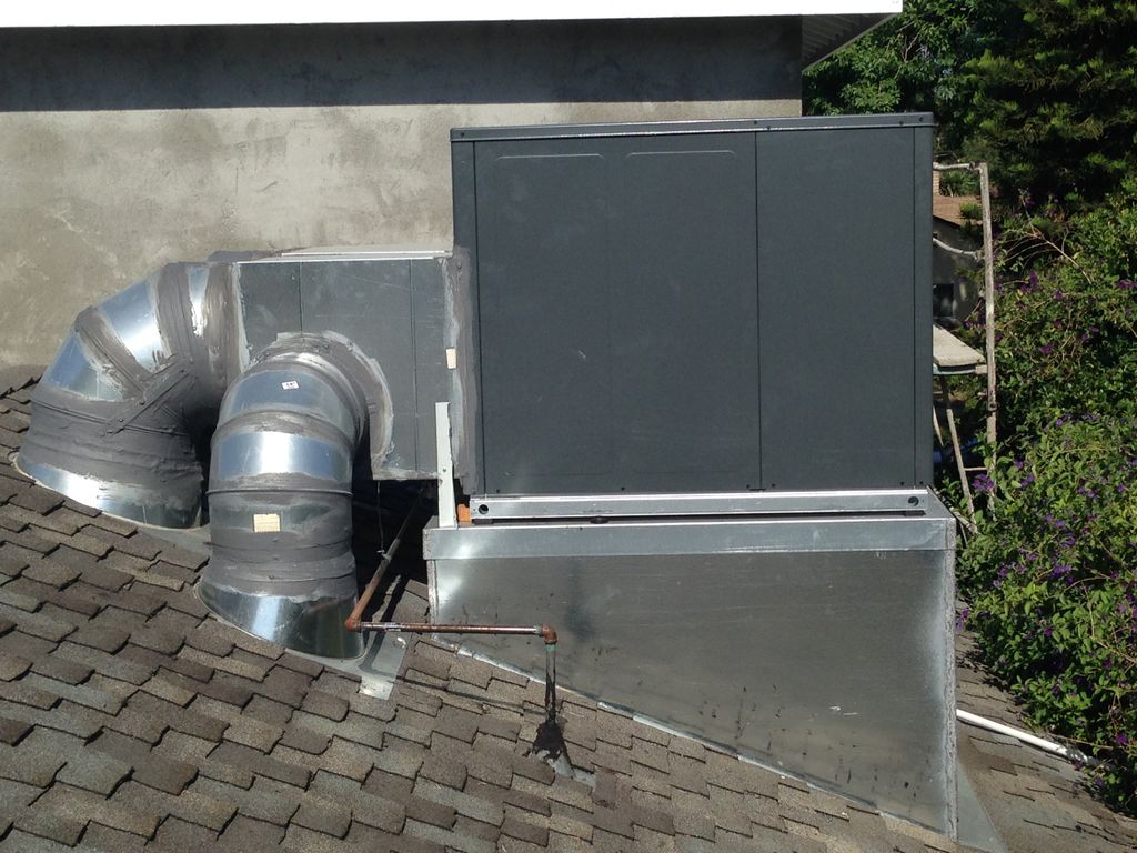 Completely installed 4 ton package unit