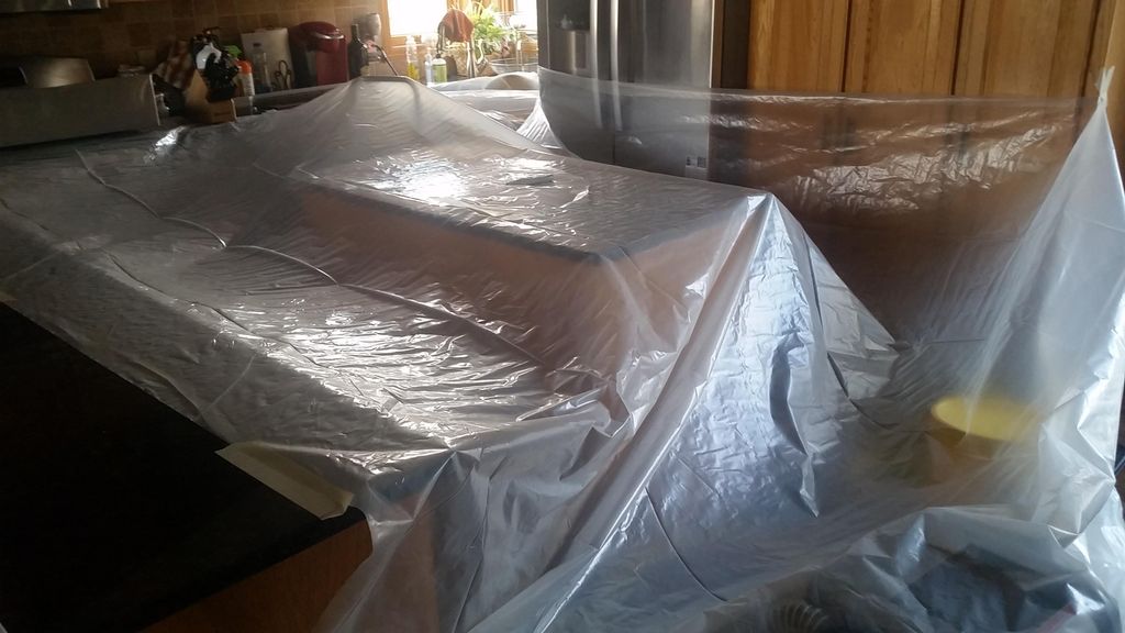 Tent wood floor drying
