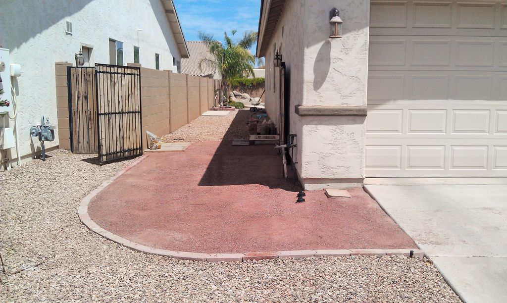 Finished with clients border and some new bricks