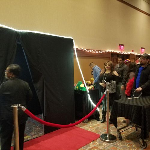 Our Photo Booth at a corporate at Meskwaki Casino 