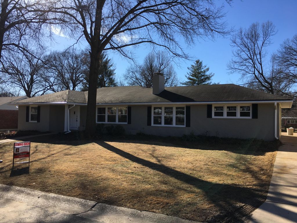 After - Brick Exterior, Gutters, and Doors were pa