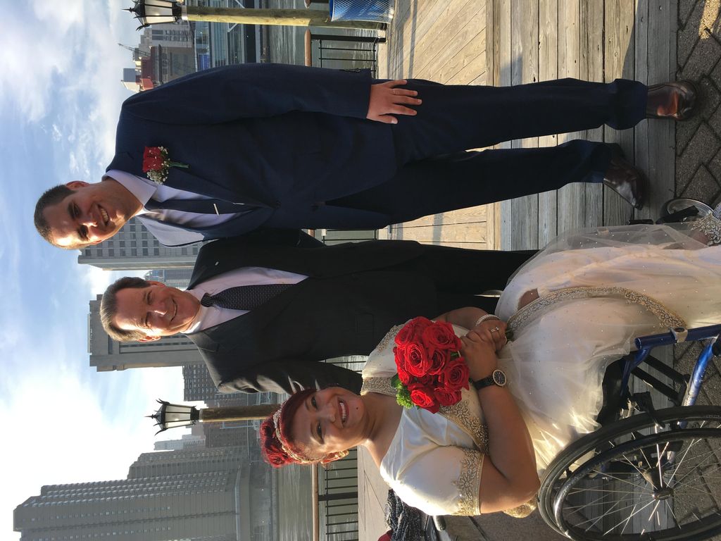 Pritul and Adam. A beautiful day on Roosevelt Isla