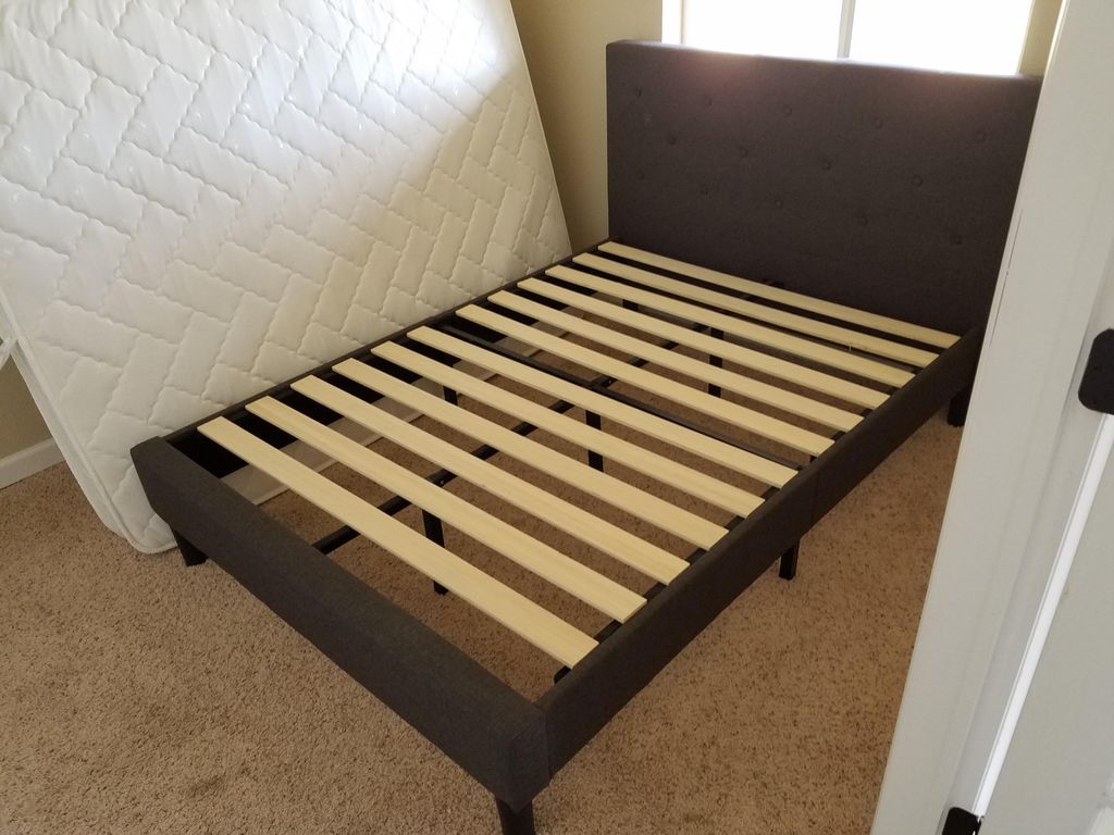 Client bed frame assembled.
