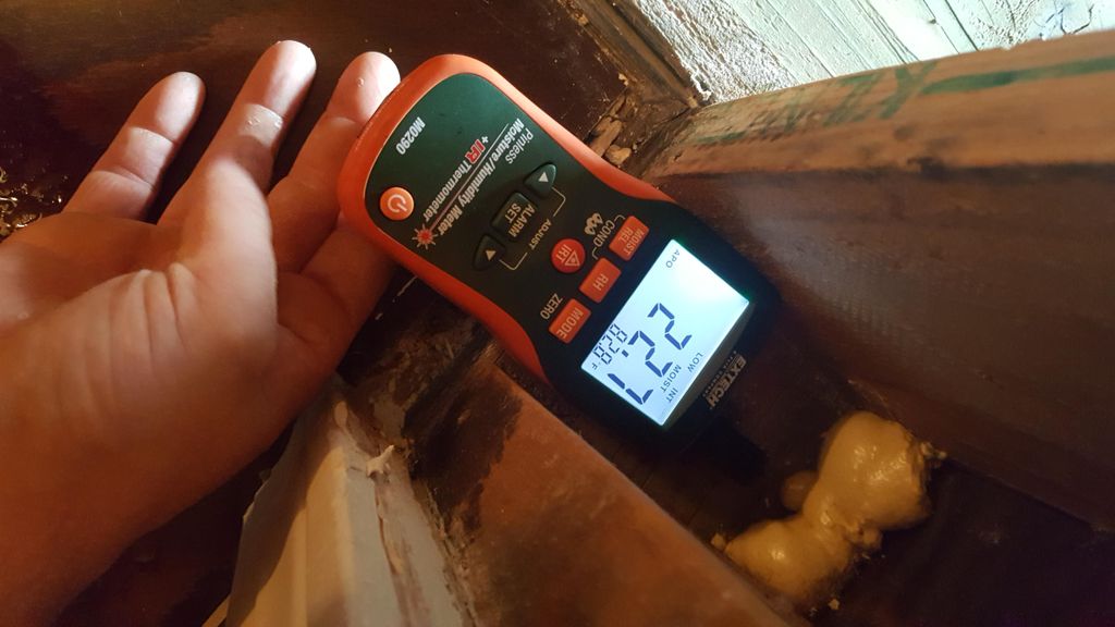 This was the moisture content on day two. With pro
