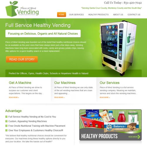 We worked with Piece of Mind Vending to design the