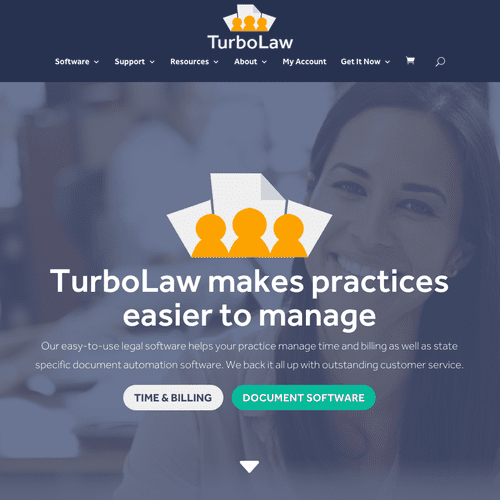 Custom web development project for TurboLaw with I