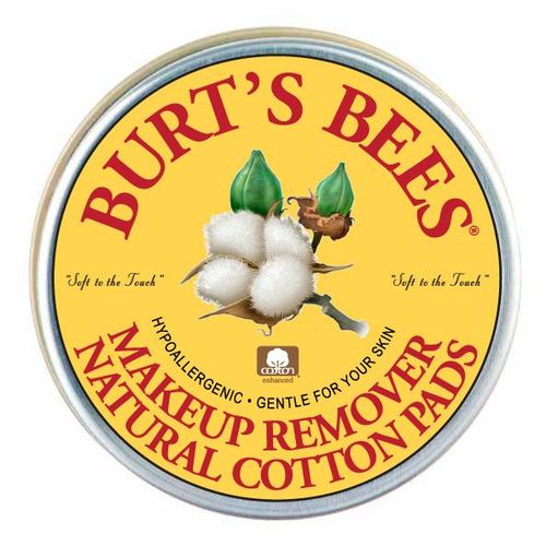 BURT'S BEES COTTON MAKEUP PADS - Label concept des