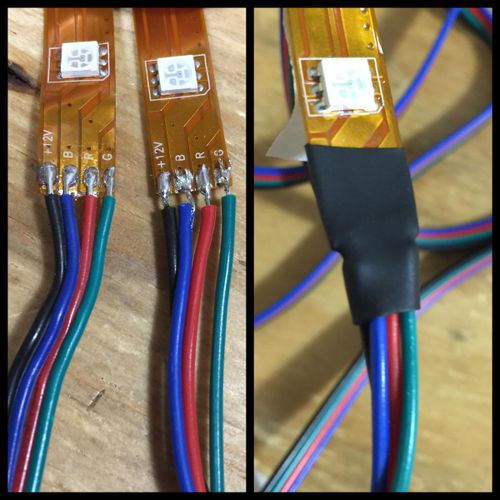 Soldered in some custom extension wire for a clien