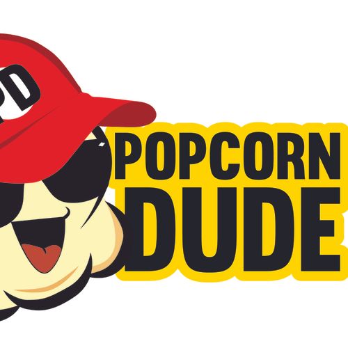 Logo for online popcorn company.