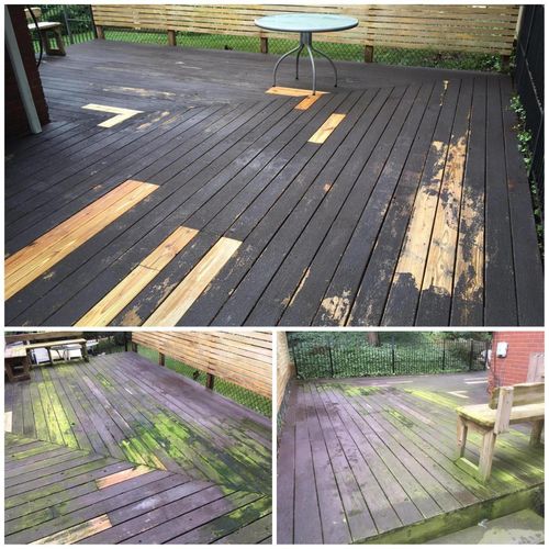 This customer wanted their deck prepared for paint