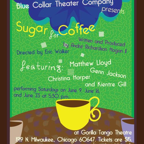 "Sugar For Coffee" Play Marketing Poster
