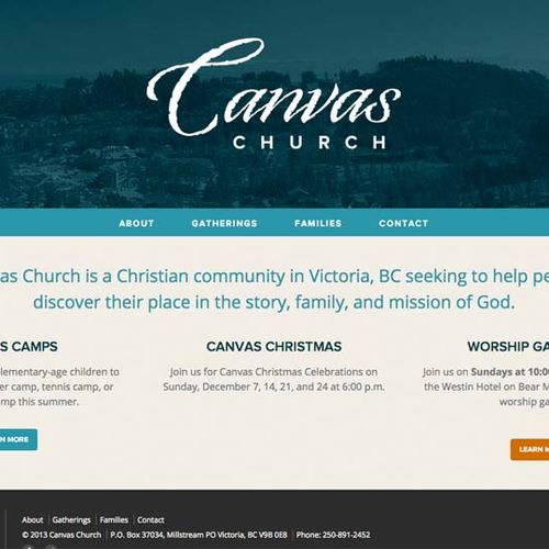 Canvas Church Responsive Website