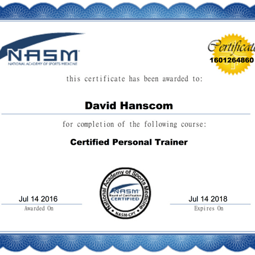 NASM-CPT Certification