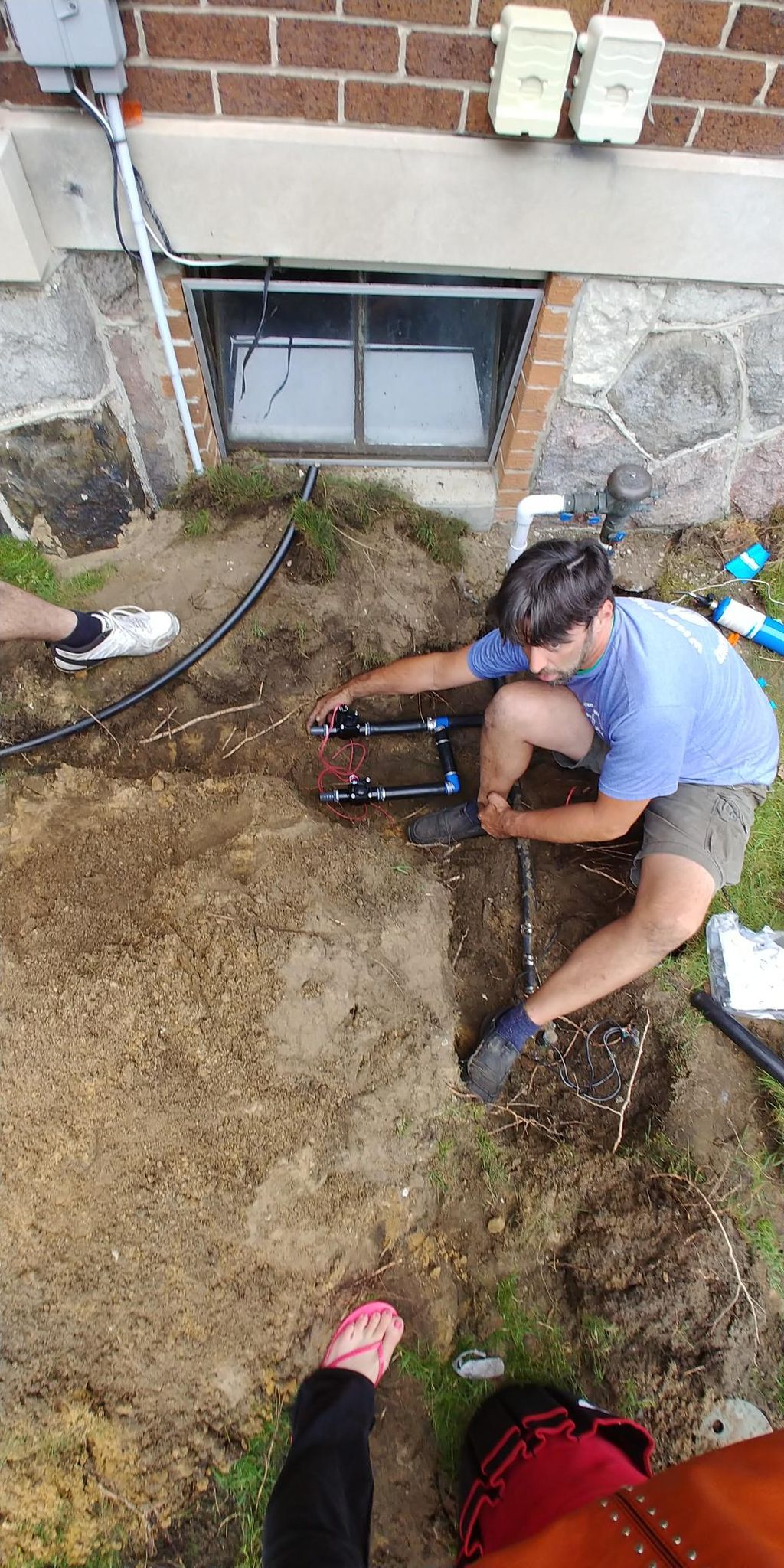 Installing a new irrigation system 