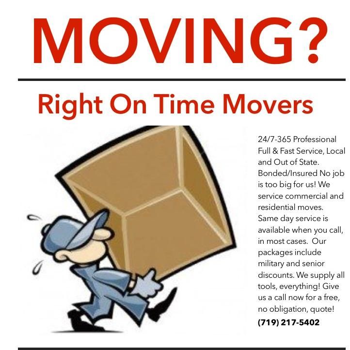 RIGHT ON TIME MOVERS