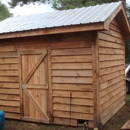 Finished shed from scratch