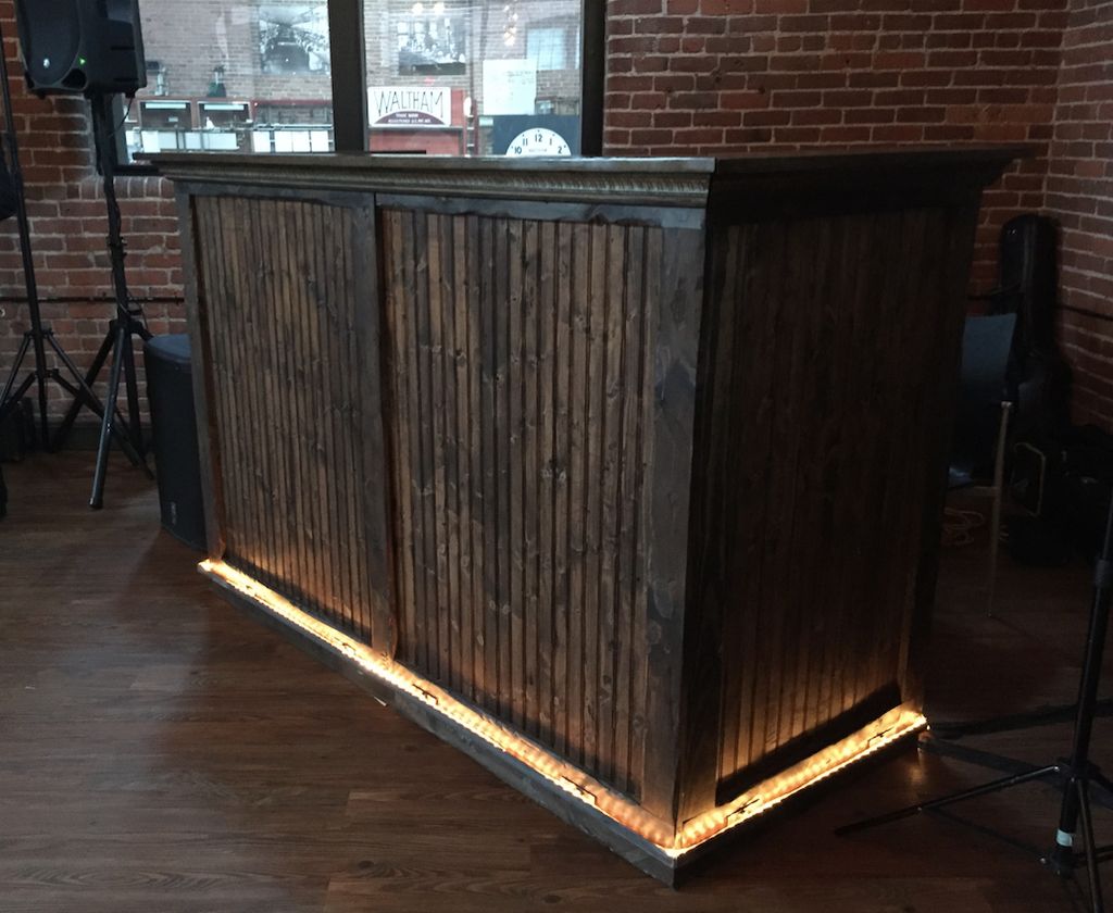 New DJ wall courtesy of Kellam Norton Carpentry, L