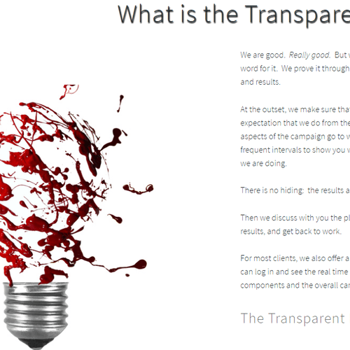 "Transparent Boom" - We believe in being completel