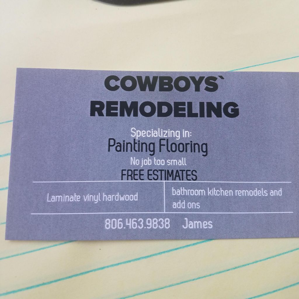 Cowboys' Painting, Remodeling and floors