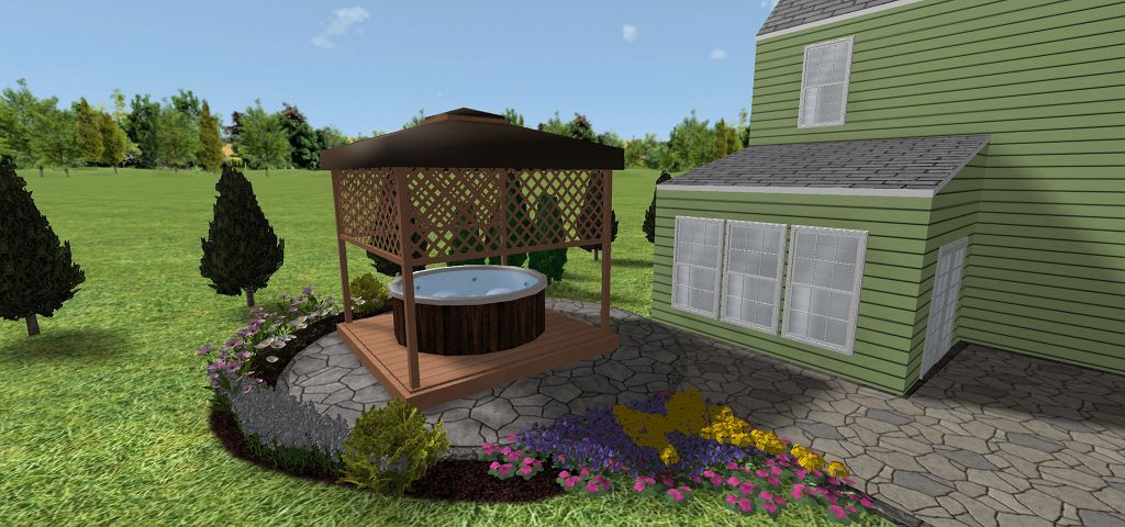 Covered Hot Tub