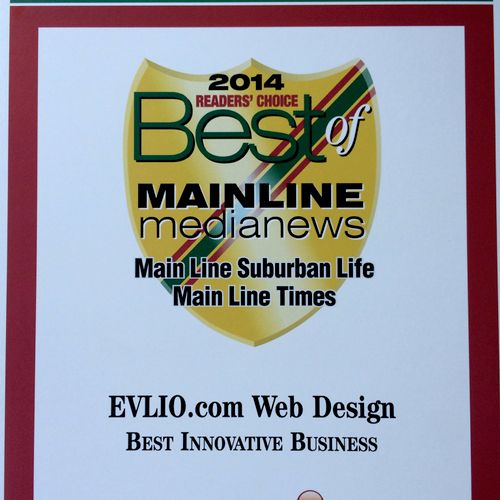 Our Web Design Brand won Best of the Mainline 2014