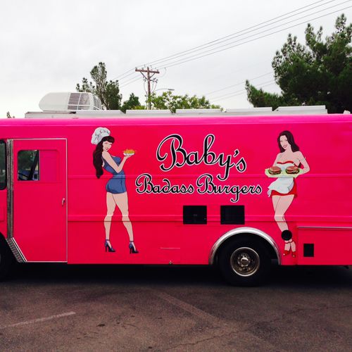 Food Truck Wrap - Baby's Bad Ass Burgers