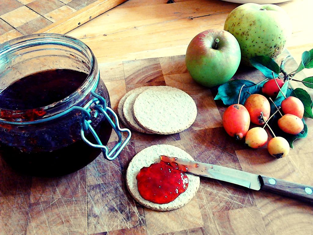 Here is some freshly made crab apple jelly- autumn