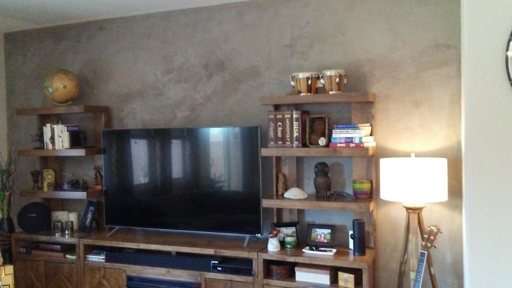 Faux Concrete Wall
I just finished this for a very