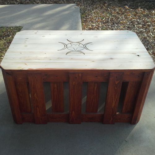 Pallet Crate Coffee table made out of old pallet s
