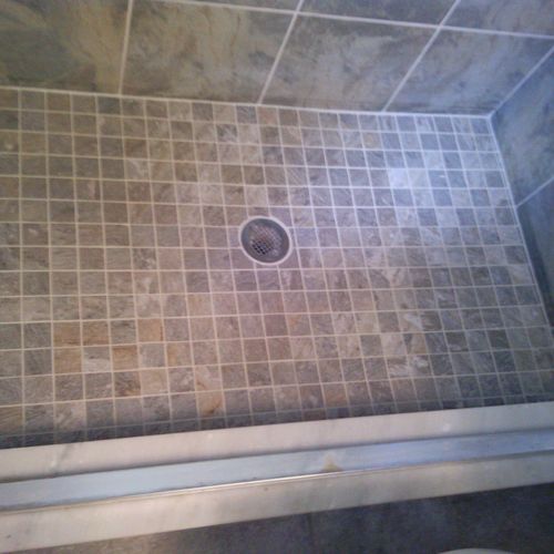 Shower Pan New Tile