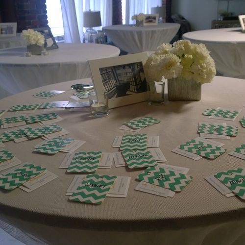 Event Place Cards for Small Dinner Party